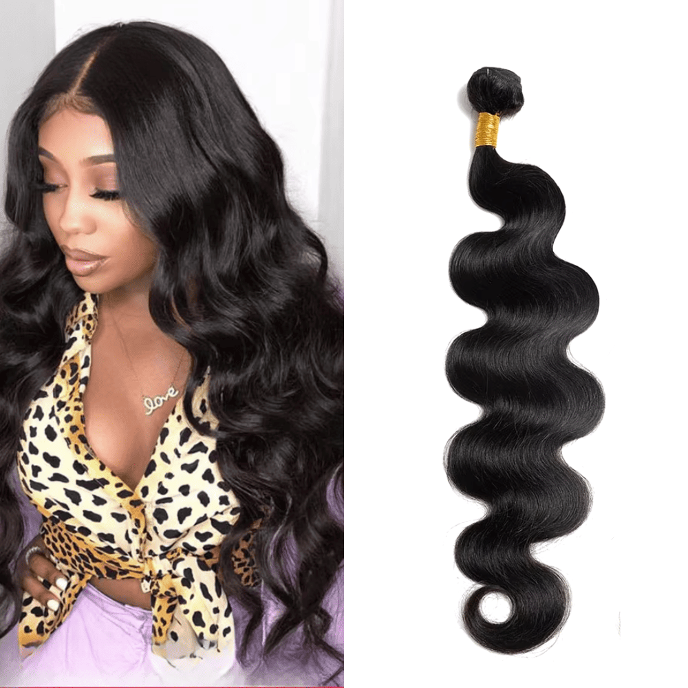 Brazilian Human Hair Weave #1B