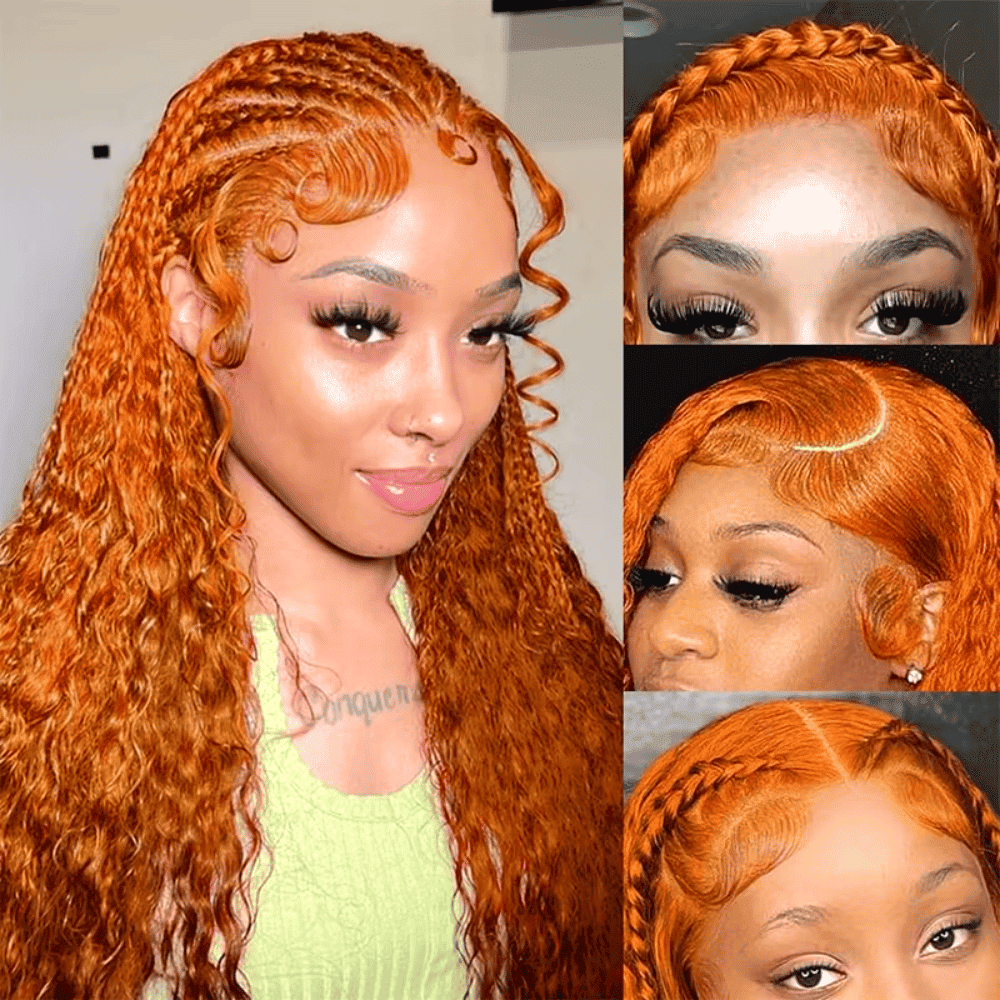 Ginger Orange Human Hair #350