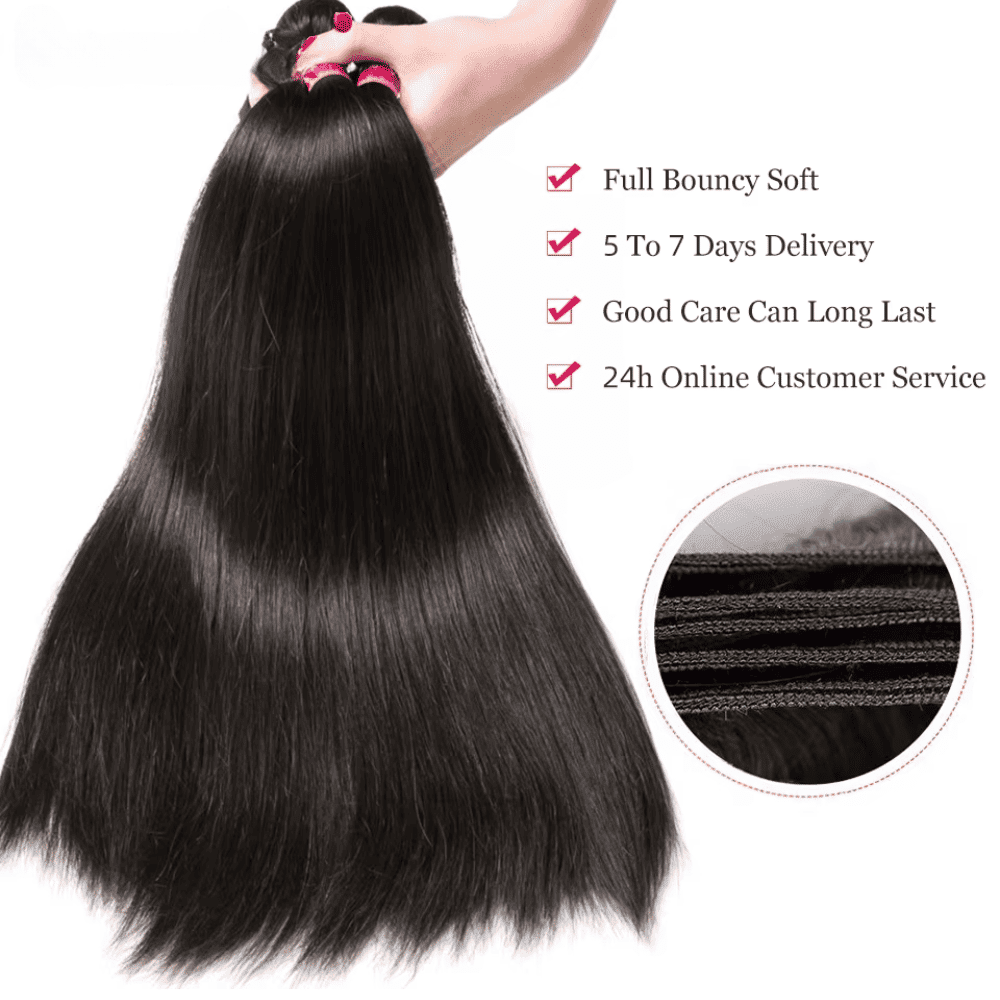 Natural Black Peruvian Straight Human Hair